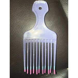 Goody Vintage Colorful‎ Hair Pick Comb Afro Styling Tool Purple Handle